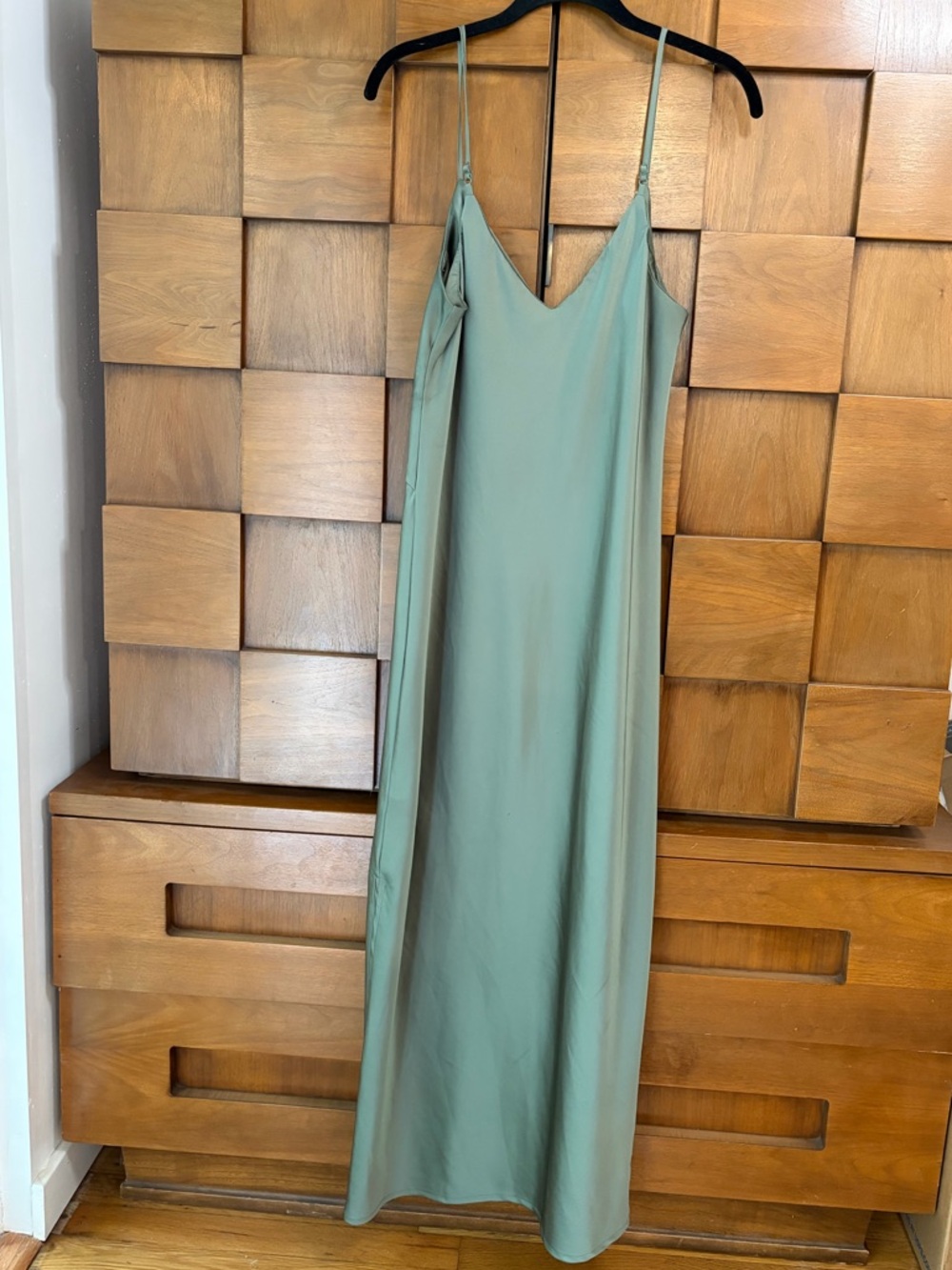 a new day Olive Satin Slip Dress - Picture 2 of 8